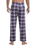 JINSHI Men's Home Sleep Pajama Pant Lounge Nightwear Bottom Breathable Pjs Pant 2-Pack(A),XL