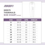 Rocky Men's Thermal Bottoms (Long John Base Layer Underwear Pants) Insulated for Outdoor Ski Warmth/Extreme Cold Pajamas (Melange Grey - 3X-Large)