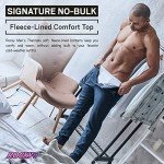 Rocky Men's Thermal Bottoms (Long John Base Layer Underwear Pants) Insulated for Outdoor Ski Warmth/Extreme Cold Pajamas (Melange Grey - 3X-Large)