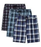 JINSH Men's Home Lounge Bottom Underwear Soft Casual Walking Sleep Nightwear Pjs Pajama Short 3-Pack(B),M