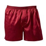 Mens Satin Boxer Shorts Silk Underwear Pajama Bottoms Comfy Sleep Lounge Shorts with Button Fly