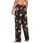 Vintage Guitar Men's Straight-Fit Sleep Pajama Pant Lounge PJ Bottoms with Pockets Drawstring
