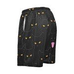 Cute Black Cats Pajama shorts Mens Lounge Sleep Shorts Straight-Fit Men Pajama Bottoms with Drawstring Pockets, Color01, Medium