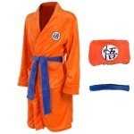 Anime Robe Pajamas Bathrobe for Mens Dragon Z Anime Pajamas Onesie Men Bath Robe Long Bathrobes Cosplay, Orange, X-Large