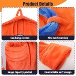 Anime Robe Pajamas Bathrobe for Mens Dragon Z Anime Pajamas Onesie Men Bath Robe Long Bathrobes Cosplay, Orange, X-Large