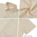 Sky Blue and White Striped Short Sleeve Shirt