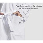 Poceacles Cool Wolf Black Long Robe Full Length Warm Plush Bathrobes Boho Feather Print Men's Shawl Sleepwear Pajama with Front Pockets