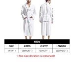 AFPANQZ Men's Bathrobe Big and Tall Full Length Sleepwear Long Sleeve Lightweight Pajama Shawl Robe with Pockets Nightgown, Sloth, One Size