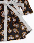 Dragonball Z Goku Dressing Gown Mens Black Pyjamas Robe Bathrobe Medium