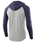 Men's Casual Lightweight Athletic Hoodie in Blue-Grey