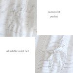 HAOZAIKEJI Men Kimono Pajamas One Piece Bathrobe Yukata Spa Robe Cotton Causal Nightgown Sleepwear Japanese Loose Loungewear, White, 40-46