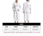 CLOHOMIN Classical Leopard Print Long Bath Robe for Men Plush Pajamas Sleepwear Housecoat Soft Fleece Bathrobes Nightgow
