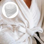 Holibanna Robe Belt Replacement Hotel Bathrobe Belt Soft Flannel Waistband Grey Pajamas Bathrobe Tie for Men Women Belt, White, One Size