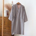 men's yukata Robes Kimono Robe Khan Steamed Clothing Pajamas #03