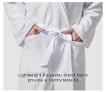 AFPANQZ Men Bathrobe with Pockets Full Length Sleepwear Long Sleeve Lightweight Pajama Shawl Robe Waffle Nightgown Big & Tall, Pizza, One Size