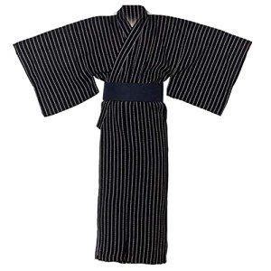 thefancypumpkin Jinbei Men's Yukata Kimono Japanese Robe Pajamas【A1/Size L】