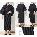 thefancypumpkin Jinbei Men's Yukata Kimono Japanese Robe Pajamas【A1/Size L】
