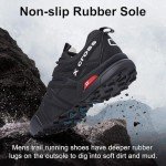 ziitop Trail Running Shoes Men Waterproof Hiking Shoes Non-Slip Outdoor Trekking Sports Shoes for Men Lightweight Breathable Sneakers All-Terrain Cross Training Shoes Walking Shoes