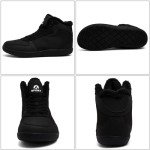 MCICI Winter Shoes Mens Snow Boots Waterproof Hiking Boots Fur Lined Warm Ankle Boots Outdoor Booties Walking Shoes Sneakers,Black,Size 10.5