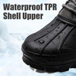 Men Snow Boots Waterproof Winter Boots Insulated Cold Weather Outdoor Booties Walking Hiking non slip Shoes Warm Fur Lined High Top Lace Up