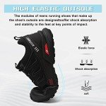 todaysunny Trail Running Shoes Men Hiking Shoes for Men Outdoor Walking Shoes Breathable Non-Slip Sneakers for Men All-Terrain Trekking Shoes Tennis Cross Training Shoes Black