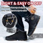 Maxome Men's Snow Boots,Winter Boots for Men,Fur Lined Snow Boots for Men,Winter Snow Boots,Waterproof Comfortable Non-Slip Ankle Short Lace Boots,Outdoor Lightweight Warm Snow Shoes for Walking,Skiing o,hiking