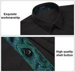 HISDERN Men’s Casual Long Sleeve Dress Shirt