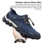 Men's Hiking Shoes,Quick Dry Breathable Sports Shoes with Rubber Sole,Mesh Lightweight Outdoor Training Walking Shoes for Running(40)