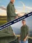 TACVASEN Men's UPF 50+ Sun Protection Long Sleeve Shirt