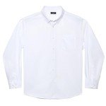 Big and Tall Long Sleeve Dress Shirts for Men