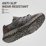 ASHION Shoes for Men Lightweight Breathable Slip On Walking Shoes Summer Quick Dry Water Shoes Outdoor Hiking Shoes Men Aqua Shoes for Sports Diving Sailing Trekking Fishing Shoes Brownishy US 8