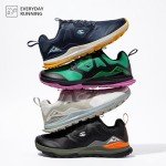 HOBIBEAR Men's Trail Running Shoes Lightweight Wide Toe Box Walking Shoes Breathable Non-Slip Trekking Sneakers Trailing Cross Training Shoes Hiking Outdoor Casual Workout Runner Green