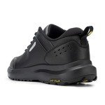 FitVille Men's Extra Wide Hiking Shoes Low-top Outdoor Walking Shoes Trekking Sneakers with Arch Support for Heel Pain Relief (10 Wide, Black)