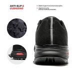 Kricely Men's Trail Running Shoes Fashion Hiking Sneakers for Men Black Tennis Cross Training Shoe Mens Casual Outdoor Walking Footwear Size 8.5