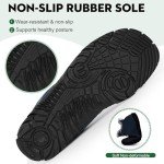 Barefoot Hiking Boots for Mens Womens, Winter Wide Toe Hike Footwear Barefoot Shoes, Non-Slip Minimalist Zero Drop Short Boots for Hiking Walking Outdoor