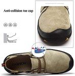 Asifn Men's Loafers & Slip-ons Casual Leather Oxford Driving Flats Outdoor Walking Fashion Hiking Shoes Brown(9.5-10 M US,10.63'' Heel to Toe