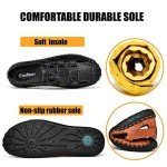 Mens Closed Toe Sandals, Sport Hiking Leather Sandals Breathable Fisherman Adjustable Shoes Summer Casual loafers for Outdoor Trail Walking