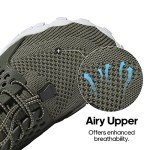 NORTIV 8 Mens Barefoot Water Shoes Lightweight Sports Aqua Shoes Outdoor Swim Fishing Hiking Diving Surf Walking Athletic Water Shoe Army/Green Size 8.5 US TREKMAN-2