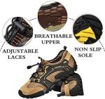 Asifn Men's Water Shoes Quick Dry Sports Aqua Shoes Soft Hiking Breathable Lightweight Outdoor Mesh Sandals Barefoot Training Walking Sneakers 10.5-11 Grey,11.05" Heel to Toe