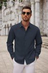 COOFANDY Men's Casual Long Sleeve Button Down Shirt