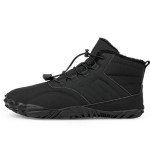 Men's Women's Winter Snow Boots, Slip On Warm Fur Lined Zero Drop Barefoot Hiking Boots, Wide Toe Box Ankle Booties, Minimalist Waterproof Non-Slip Sneakers Hike Shoes for Hiking Walking Outdoor,