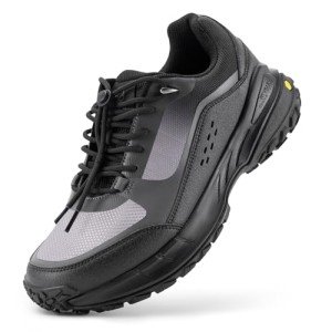 FitVille Men's Wide Hiking Shoes for Men Low-top Outdoor Walking Shoes Trekking Trails Sneakers for Outdoor Trailing Trekking Camping Walking