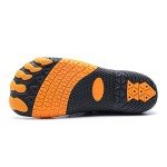 Water Shoes Men Water Shoes for Women Beach Shoes for Mens Womens Aqua Swim Shoes Quick Dry Water Shoes Aqua Shoes Aqua Yoga Socks for Hiking Walking Diving Surf Outdoor, Orange, 8.5 Wide Women/7 Wide