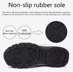 Men's Women's Ankle Boots Fur Waterproof Anti-Slip Lightweight Cozy Bootie Casual Outdoor Hiking Walking Comfortable Shoes(Grey,10.5 Women/9.5 Men