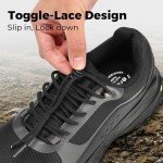 FitVille Men's Wide Hiking Shoes for Men Low-top Outdoor Walking Shoes Trekking Trails Sneakers for Outdoor Trailing Trekking Camping Walking