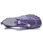 WateLves Water Shoes for Men Women Barefoot Quick-Dry Aqua Sock Outdoor Athletic Sport Shoes Kayaking Boating Hiking Surfing Walking, Purple, 10 Women/9 Men