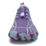 WateLves Water Shoes for Men Women Barefoot Quick-Dry Aqua Sock Outdoor Athletic Sport Shoes Kayaking Boating Hiking Surfing Walking, Purple, 10 Women/9 Men