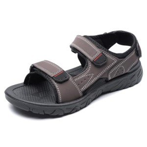 GSOHINO Men's Sport Sandals Open Toe Outdoor Beach Fisherman Sandals for Men Summer Athletic Lightweight Walking Hiking Casual Sandals Water Shoes, Brown, 11