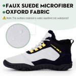 Hike Winter Footwear Barefoot Boots Mens Womens, Waterproof Winter Snow Boots, Warm Ankle Booties, Wide Toe Barefoot Hiking Boots, Non-Slip Zero Drop Sole Hike Shoes for Hiking Walking Outdoor, A3