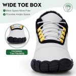 Hike Winter Footwear Barefoot Boots Mens Womens, Waterproof Winter Snow Boots, Warm Ankle Booties, Wide Toe Barefoot Hiking Boots, Non-Slip Zero Drop Sole Hike Shoes for Hiking Walking Outdoor, A3